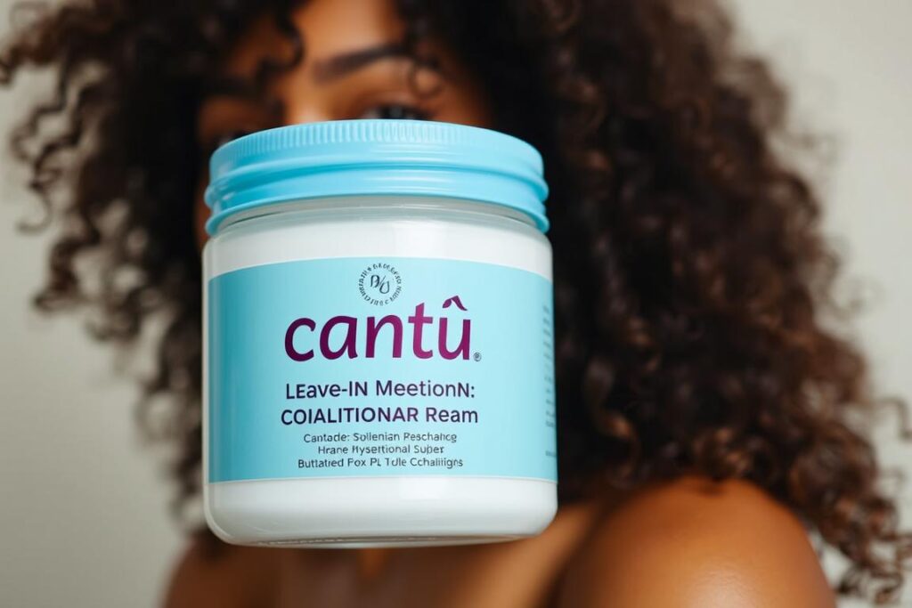 Cantu Leave-In Conditioning Repair Cream with fine curly hair Cantu Leave-In Conditioning Repair Cream with fine curly hair