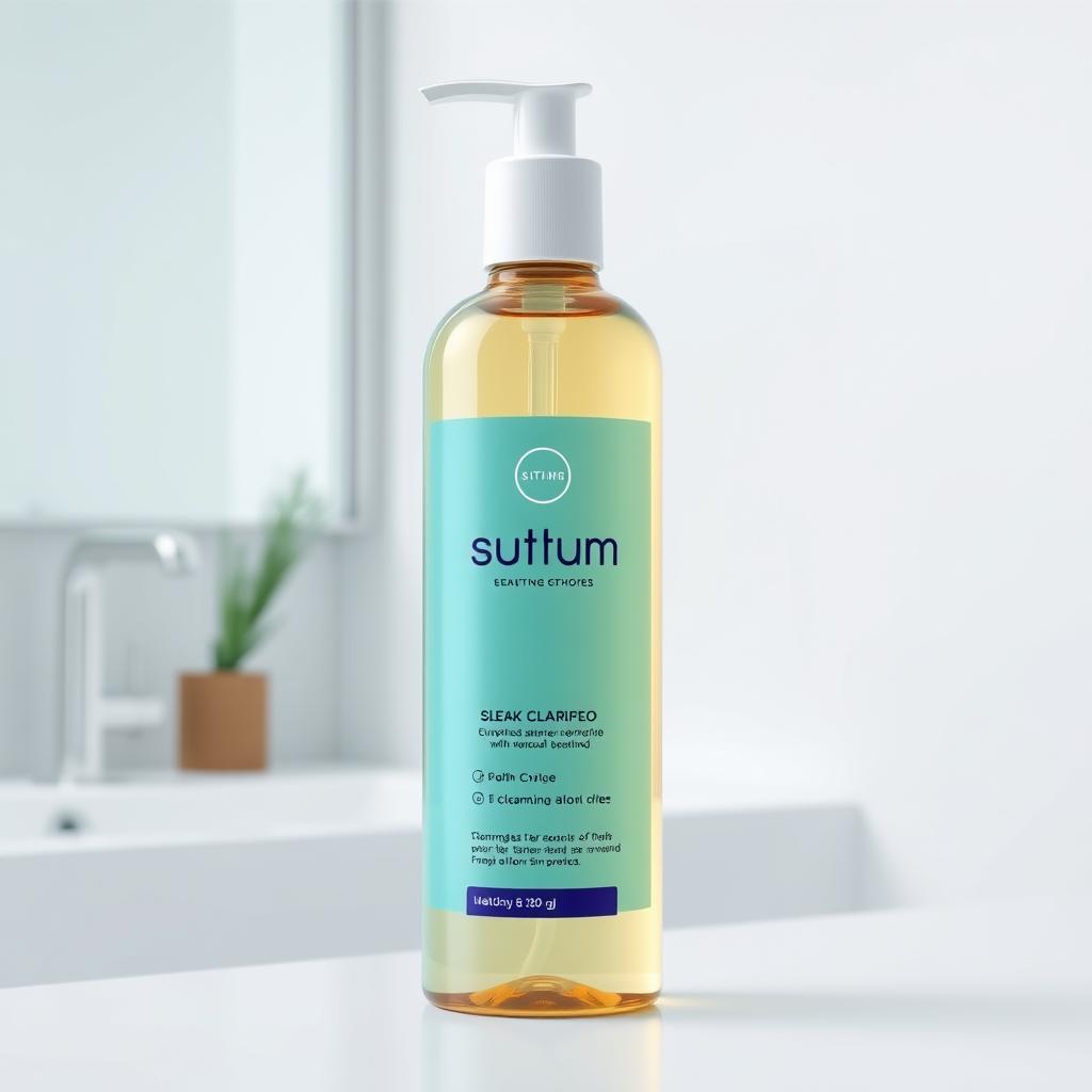 Image of a clarifying shampoo bottle