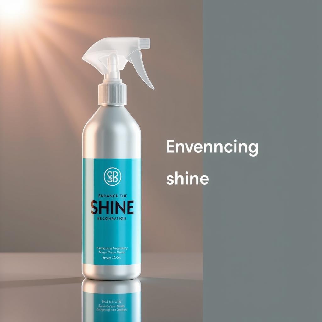 Image of a shine-enhancing spray bottle