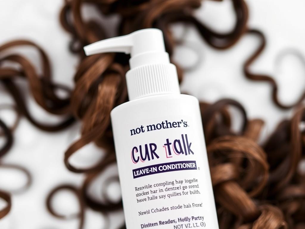 Not Your Mother's Curl Talk Leave-In Conditioner being applied to curly hair