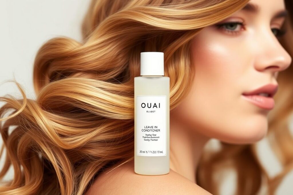 Ouai Leave-In Conditioner with wavy hair texture Ouai Leave-In Conditioner with wavy hair texture