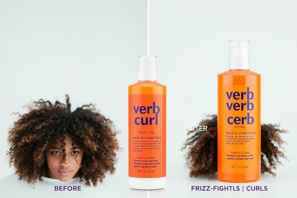 Verb Curl Leave-In Conditioner taming frizzy curls Verb Curl Leave-In Conditioner taming frizzy curls